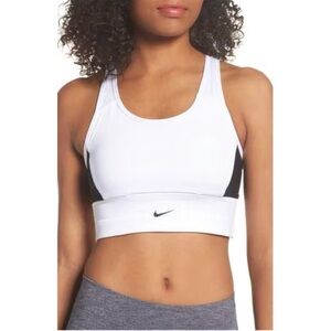 Nike White Swoosh Pocket Sports Bra | NWOT
